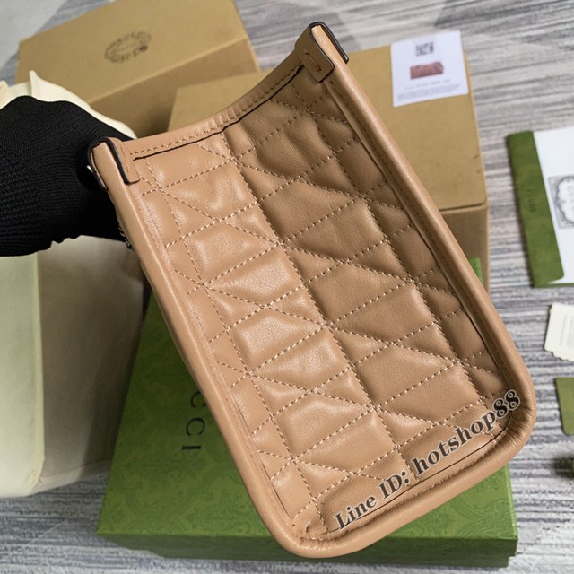 Gucci官網新款雙肩帶女包 古馳GG Marmont系列全皮鏈條肩背包681483 gqy4805